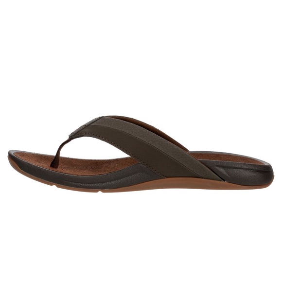 REEF San Onofre Men's Vegan Contoured Thong Flip Flop Sandal NIB - Brown - Picture 2 of 5